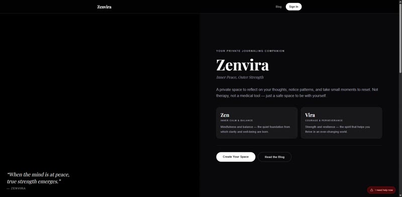 Zenvira Mental Wellness Platform