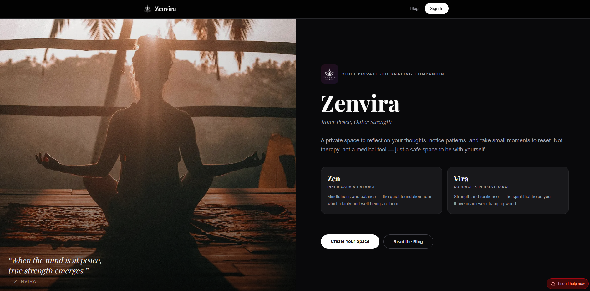 Zenvira wellness application